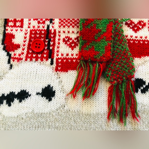 Karen Scott gray holiday bear sweater size PP / 2P - Picture 4 of 8